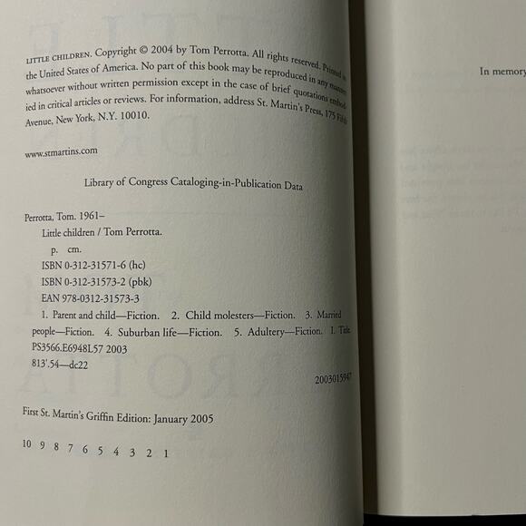 Little Children - Book By: Tom Perrotta - Picture 4 of 4